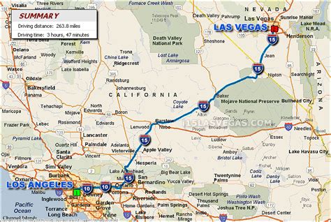 los angeles to las vegas drive time|los angeles to las vegas map.